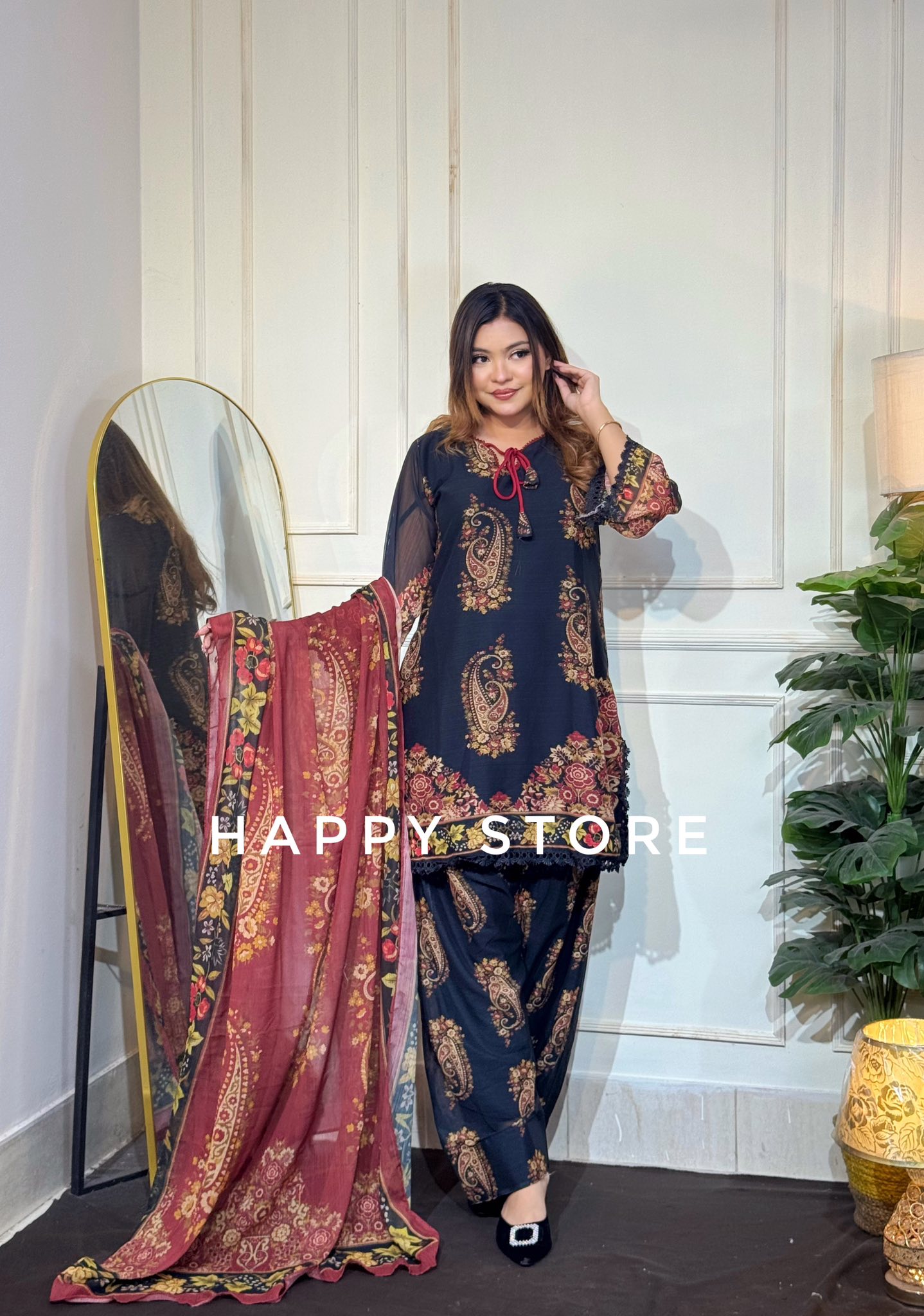 PK Inspired Farshi 3-Piece Chiffon Set - Image 3