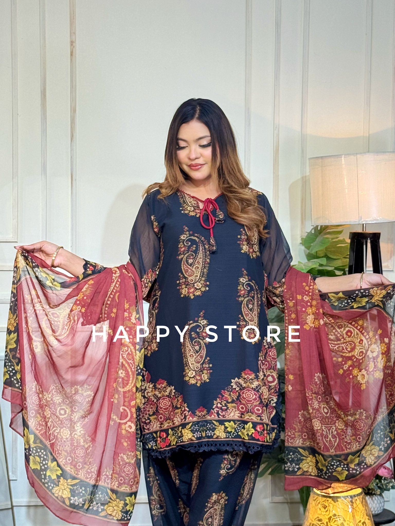 PK Inspired Farshi 3-Piece Chiffon Set - Image 2