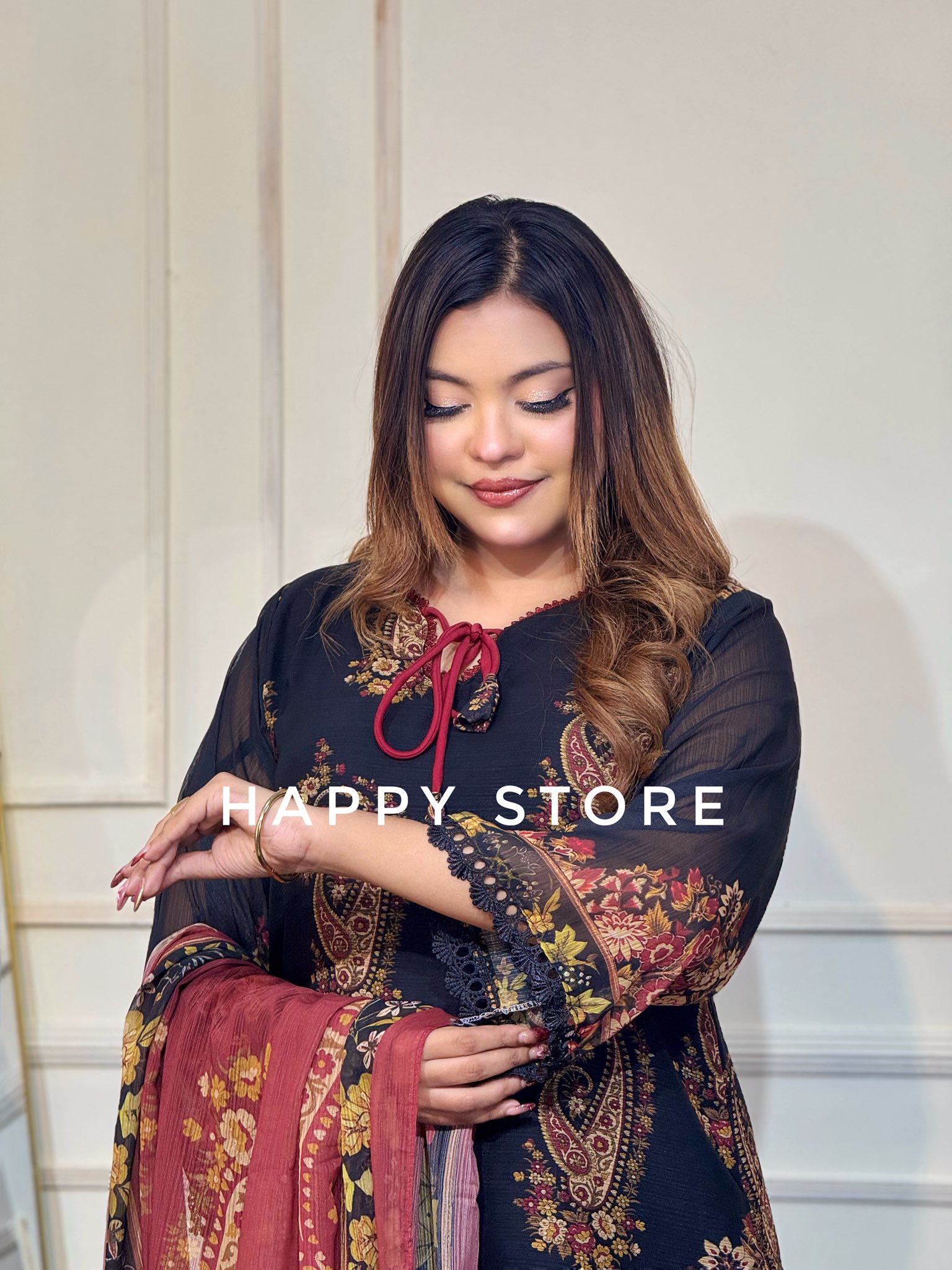 PK Inspired Farshi 3-Piece Chiffon Set