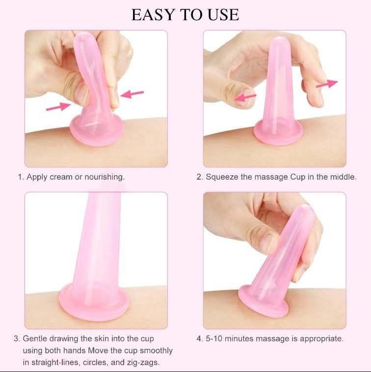 Silicone Facial Cupping Massage Set - Image 3